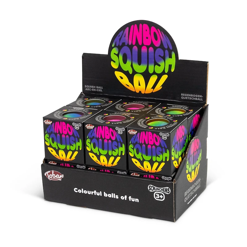 Scrunchems Rainbow Squishy Ball Fidget Toy (1pc)