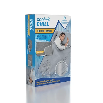 Cool Chill Cooling Lightweight Breathable Summer Blanket in Grey