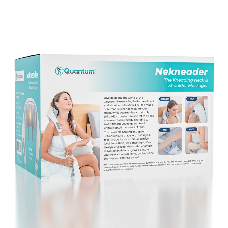 Quantum Nekneader Human Hands Mini Kneading Neck & Shoulder Massager