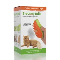 SteamyTails: Silicone Steam Grooming Brush For Cats & Dogs