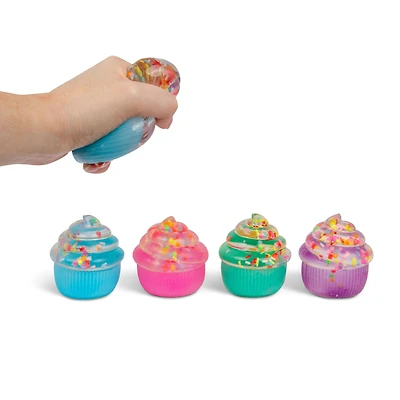 Scrunchems Sugar Cupcake Squishy Fidget Toy (1pc) Color Ships Assorted