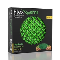 Flex Worm Glow-In-The-Dark Fidget Toy (1pc) Color Ships Assorted