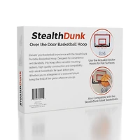 StealthDunk Silent Basketball Indoor Hoop with Clear Backboard