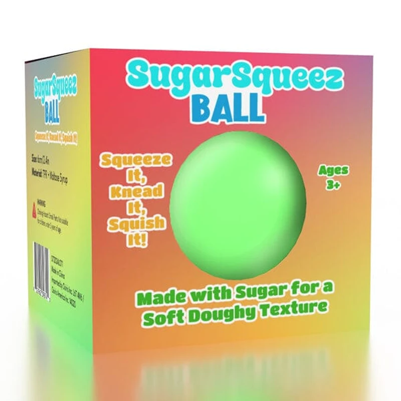SugarSqueez Squishy Fidget Sugar Stress Ball (1pc) Assorted Colors