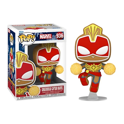 Funko Pop! Marvel: Holiday - Captain Marvel Gingerbread
