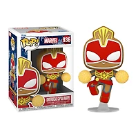 Funko Pop! Marvel: Holiday - Captain Marvel Gingerbread