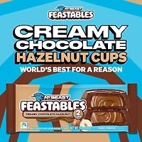 Mr Beast: Feastables Creamy Hazelnut Chocolate Cups - 1.41oz