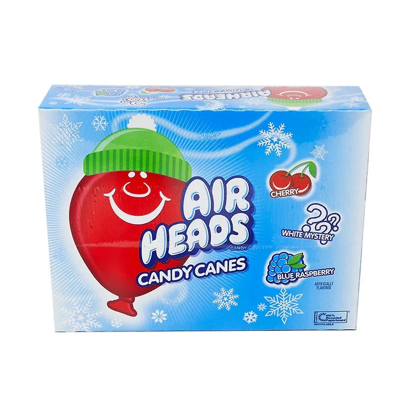 Airheads Candy Canes – Fruity Flavors Holiday Pack (12 Count)