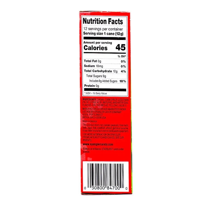 Starburst Candy Canes - 12ct
