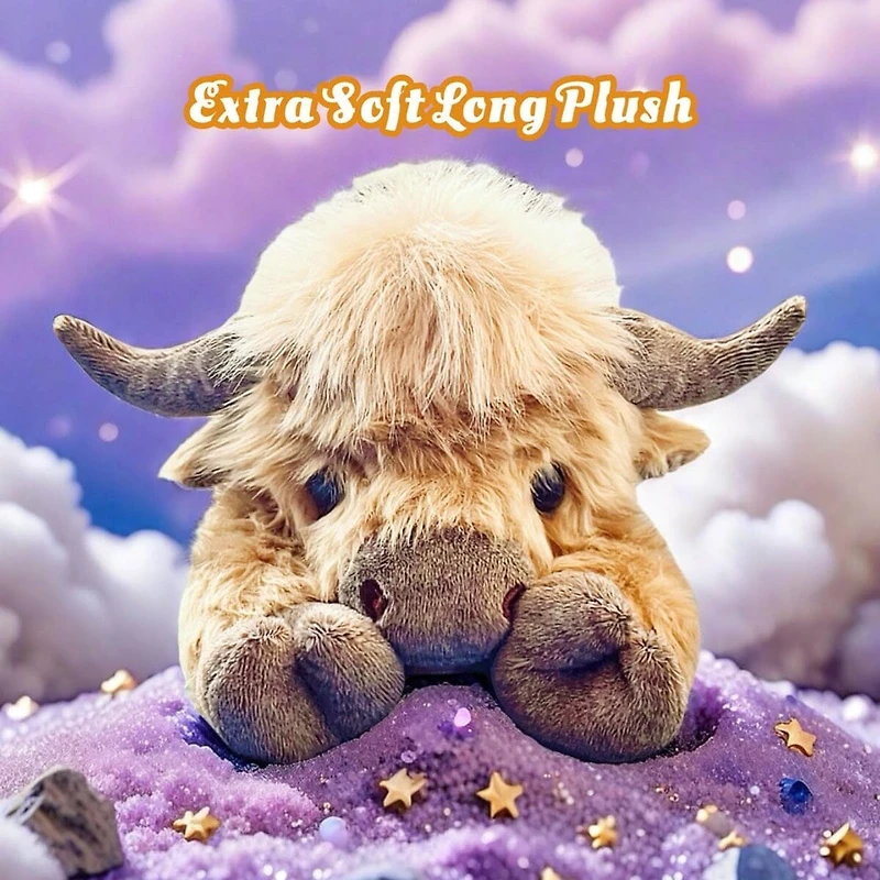 Novelty Plush – Highland Cow Weighted Plush - 11"