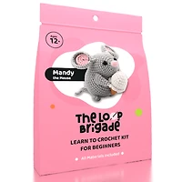 The LOOP Brigade: DIY Mini Crochet Plush Toy Complete Kit For Beginners - Mandy the Mouse