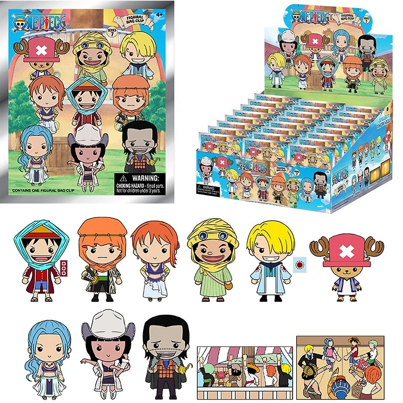 3D Anime: One Piece Foam Bag Clip Series 7 Blind Bag (1pc)