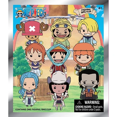 3D Anime: One Piece Foam Bag Clip Series 7 Blind Bag (1pc)