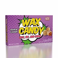 WaxSnax Tropical Fruit Flavored Chewy Gushing Wax Candy (85g)
