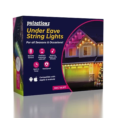 Pulsationz Under Eave String Lights (49.2ft)