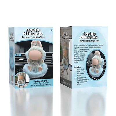 Mini Car Seat For Plush Dolls (1pc) Multiple Colors - Petite Threads