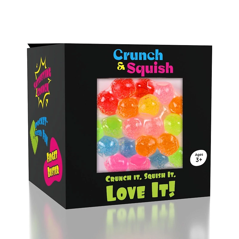 Crunch & Squish Candy Series Crunchy Squishy Stress Ball Fidget Toy (1pc) Color Ships Assorted