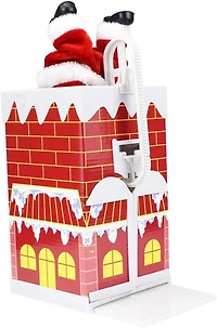 Jolly Moves: Santa Claus Toy Climbing Chimney