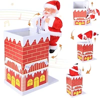 Jolly Moves: Santa Claus Toy Climbing Chimney
