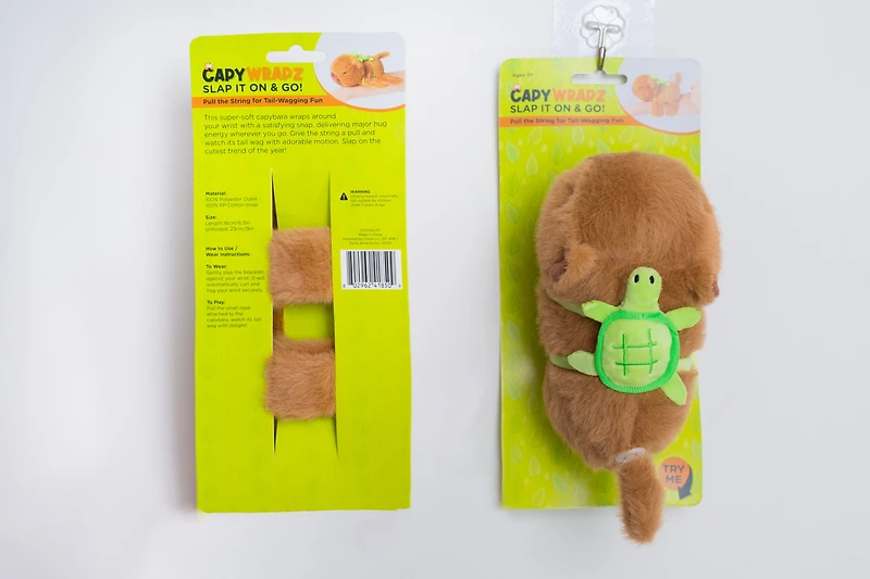 Capywrapz: Capybara Plush Toy Wrist Band