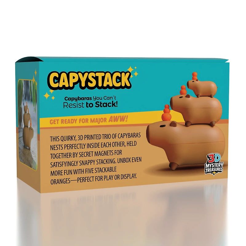 CAPYSTACK: Capybara Magnetic Nesting Doll 3D printed Toy