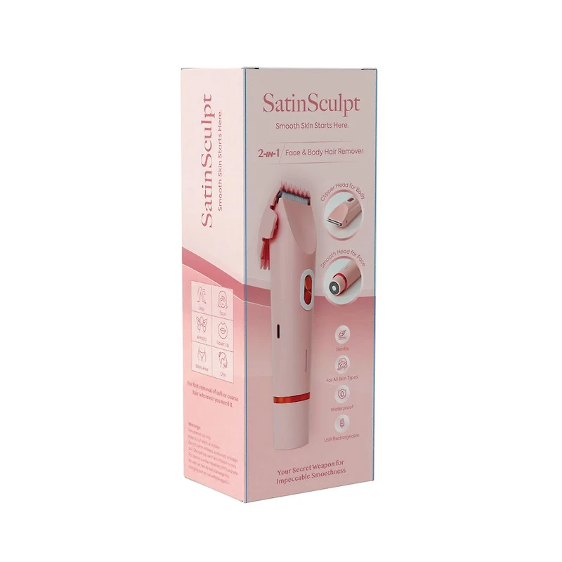 SatinSculpt Rechargeable - 2-in-1 Face & Body Hair Remover