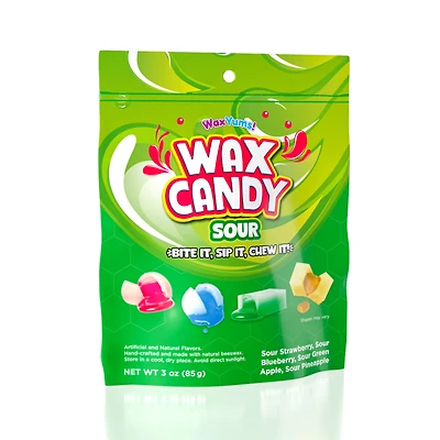 WaxYums! Chewy Gushing Sour Wax Candy Bag (85g)
