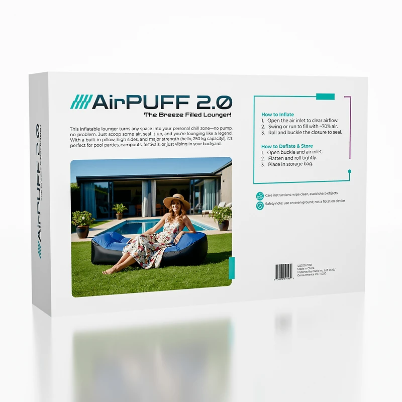 Air Puff 2.0: Inflatable Lounger