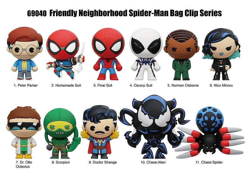 3D Anime: Marvel Your Friendly Neighborhood Spider-Man Series 2 Foam Bag Clip Blind Bag (1pc)