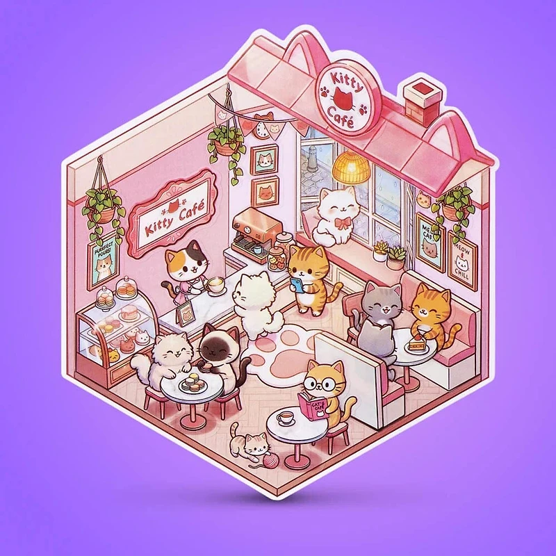 Sticker Therapy: Kawaii Kitties Set Series 1 (1pc) Ships Assorted
