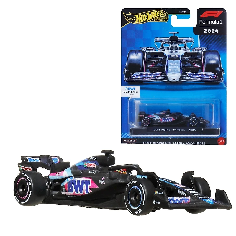Hot Wheels® Premium F1 Racing Car Series Collectible Mini (1pc) Ships Assorted