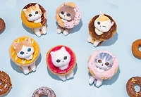 Mofusand Cat in Sweet Doughnut Series 4" Cute Plush Doll (1pc) Ships Assorted