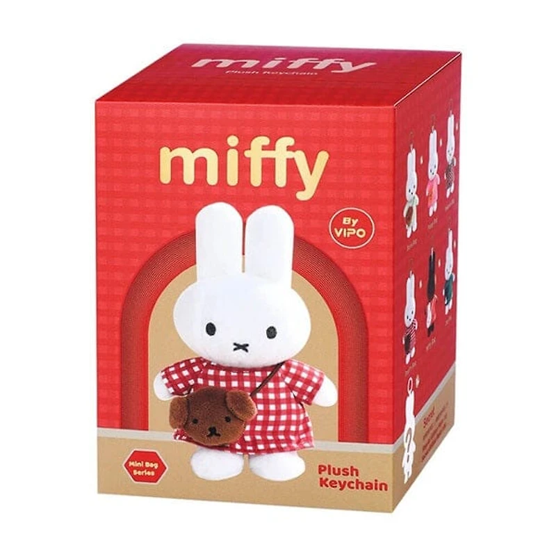 Miffy Travel Series Crossbody Bag Charm Blind Box (1pc) – Mystery Plush Keychain Toy