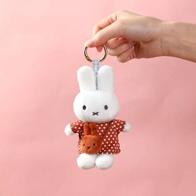 Miffy Travel Series Crossbody Bag Charm Blind Box (1pc) – Mystery Plush Keychain Toy