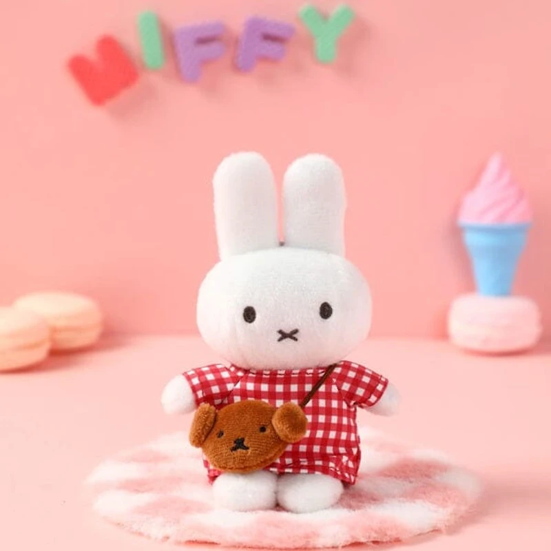 Miffy Travel Series Crossbody Bag Charm Blind Box (1pc) – Mystery Plush Keychain Toy