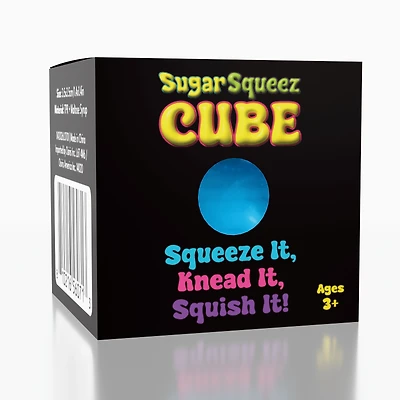 SugarSqueez Cube Large Size Squishy® Fidget Sugar Stress Ball (1pc) Color Ships Assorted