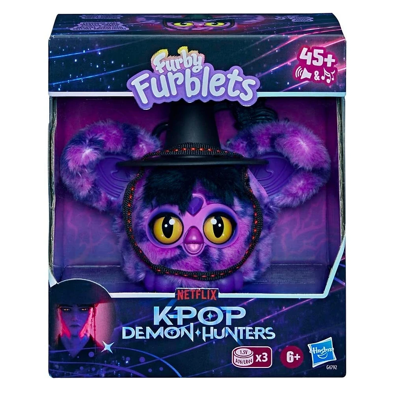 KPop Demon Hunters Saja Boy Furby Furblets Interactive Toy
