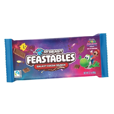 MrBeast Feastables Super Mario Galaxy Crunch Chocolate (60g) – Limited Edition Crispy Chocolate Bar