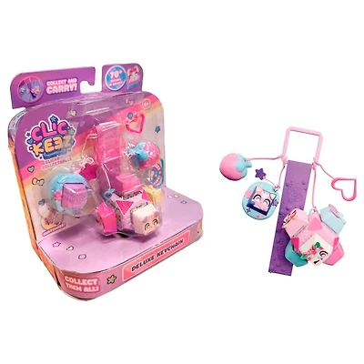 Clickeez: Keychain Cube Portable Click Fidget Toy Assorted