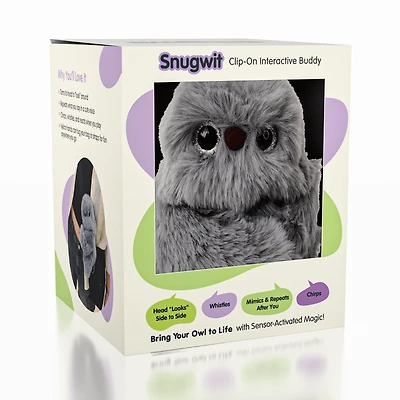 SnugWit: Clip-On Interactive Owl Sensory Plush Toy (1pc)