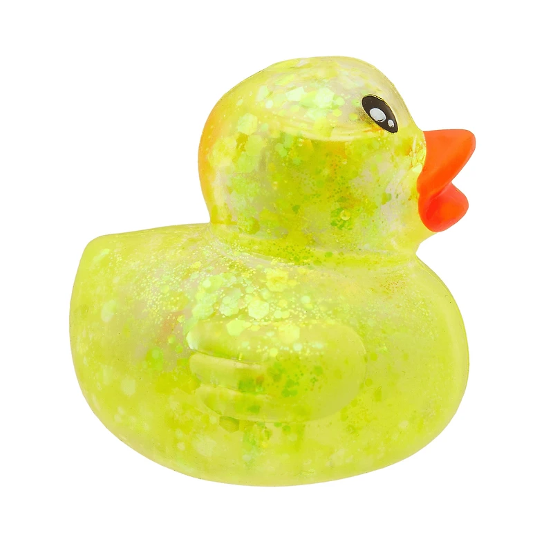 Sensory Toy Box Squishy Glitter Ducks Stress Relief Fidget Toy (4 pack)