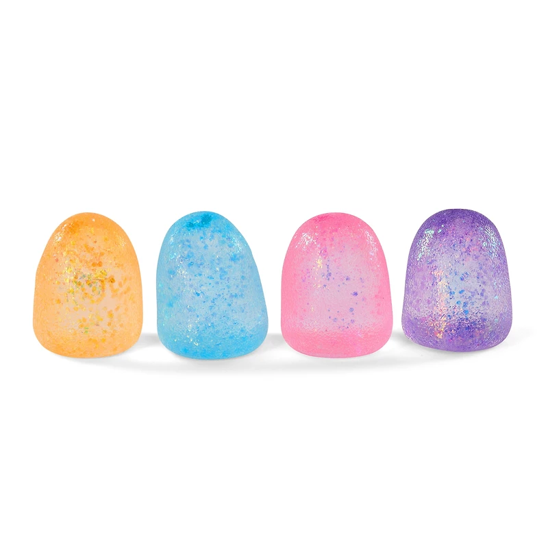 Sensory Toy Box: Squishy Glitter Gum Drops Stress Relief Fidget Toy (1pc) Ships Assorted