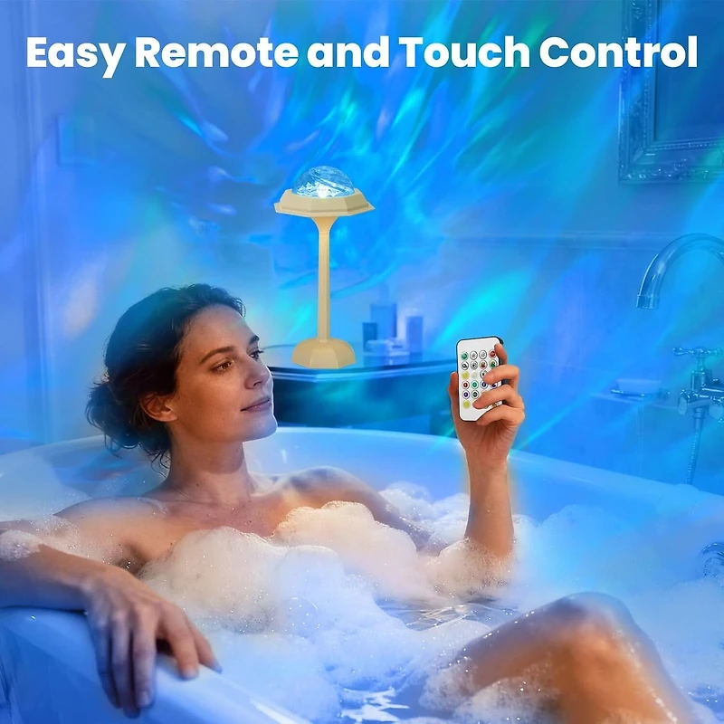 Lume Luxa Rechargeable Shower Lamp with Remote Control