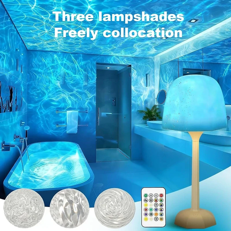 Lume Luxa Rechargeable Shower Lamp with Remote Control