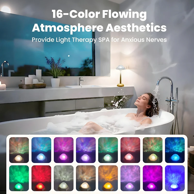 Lume Luxa Rechargeable Shower Lamp with Remote Control