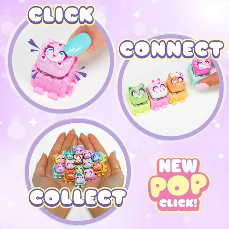 Clickeez: Series 3 Bubble Pops Keychain Fidget Toy (1pc) Ships Assorted