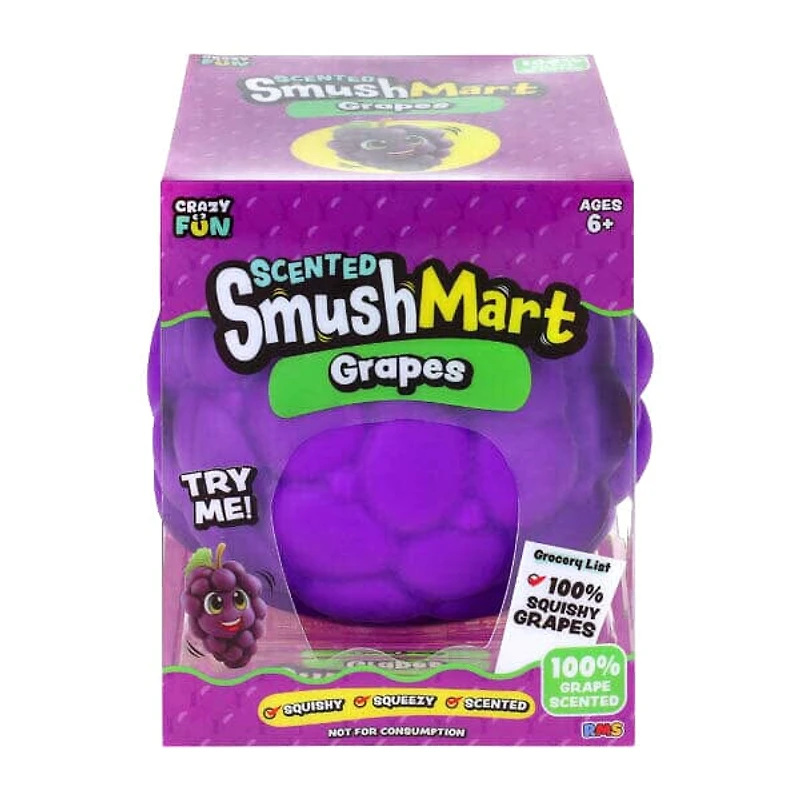 RMS® SmushMart Giant Scented Squishy Grape Fidget Toy (1pc)