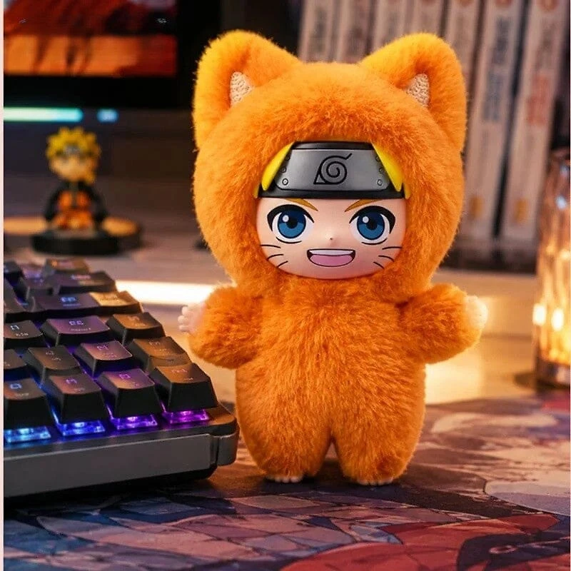 EAKI x Naruto Cat Paradise "KittenLand" Series Plush Keychain Blind Box (1pc)