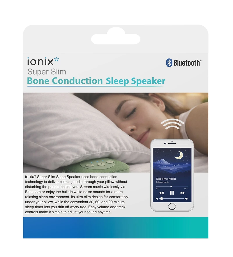 Ionix Super Slim Bluetooth Bone Conduction Sleep Speaker