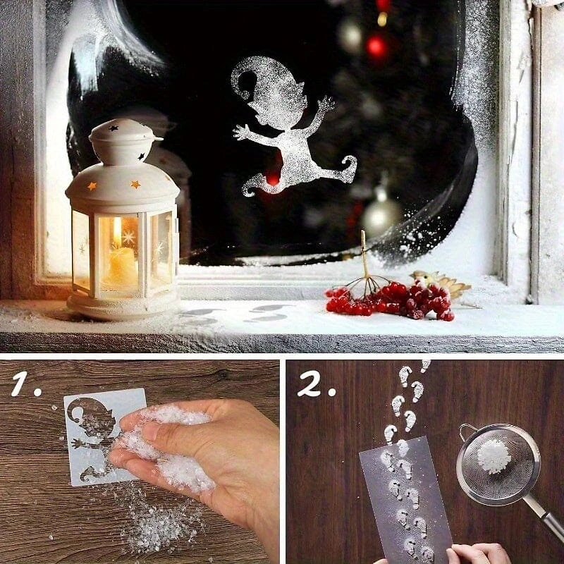 Frostfolk: Holiday Snow Stencil Kit with Snow Spray